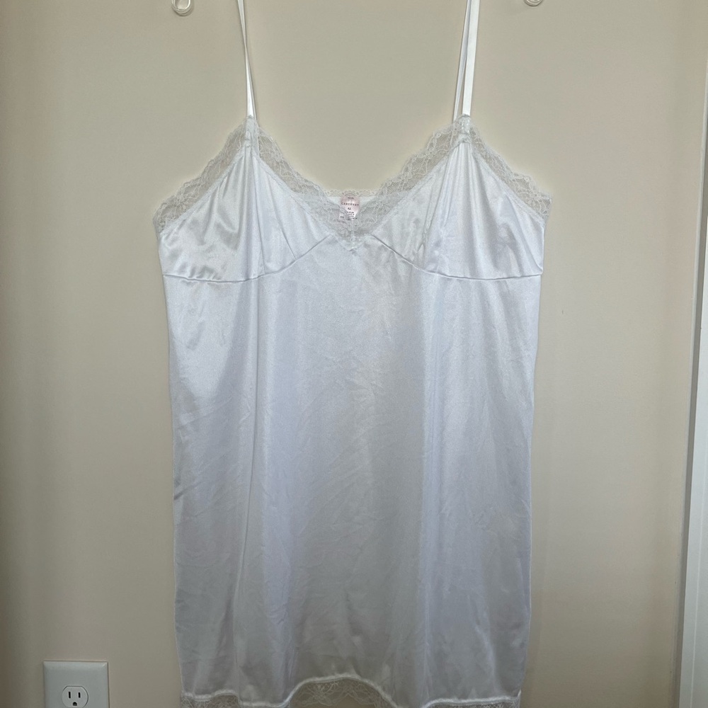 Cabernet White Lace Chemise/Slip